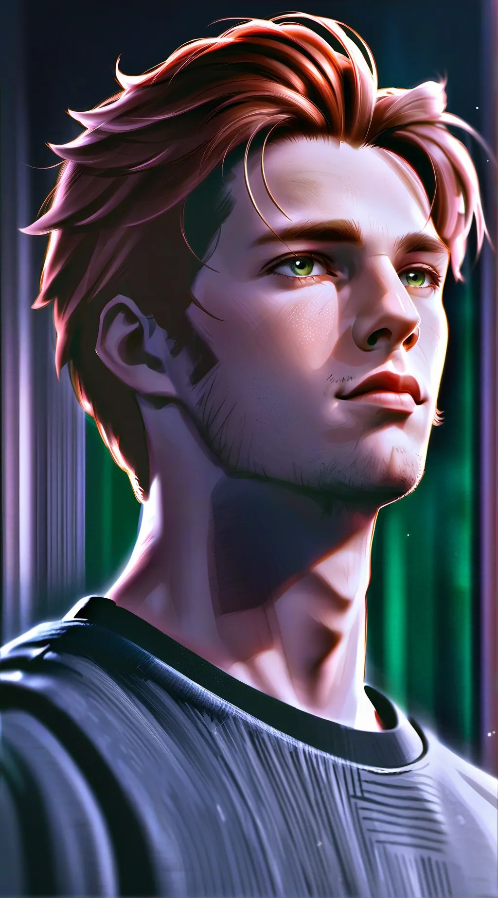 ai character: Zain Asher  background