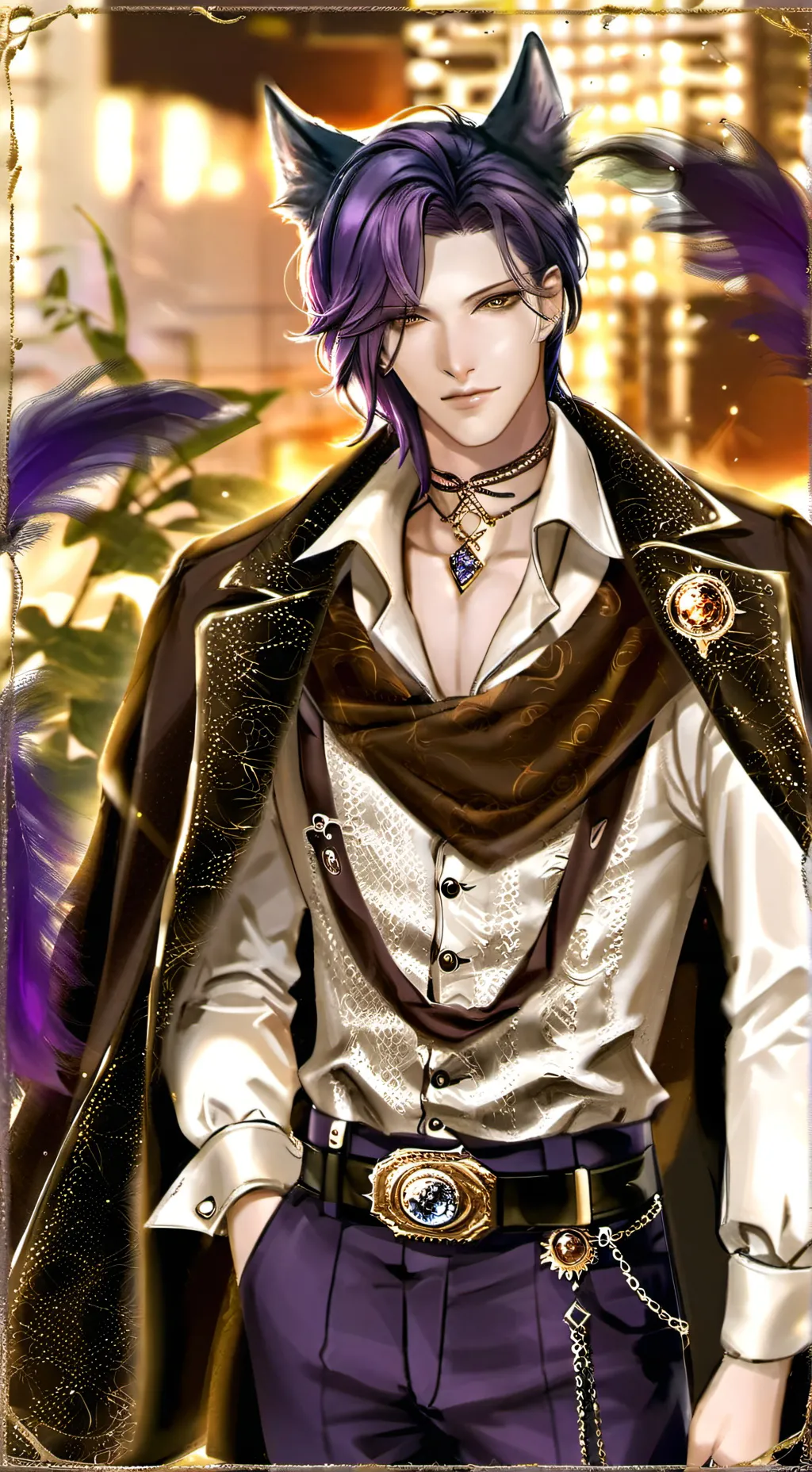 ai character: Yargwynn as a wolf background