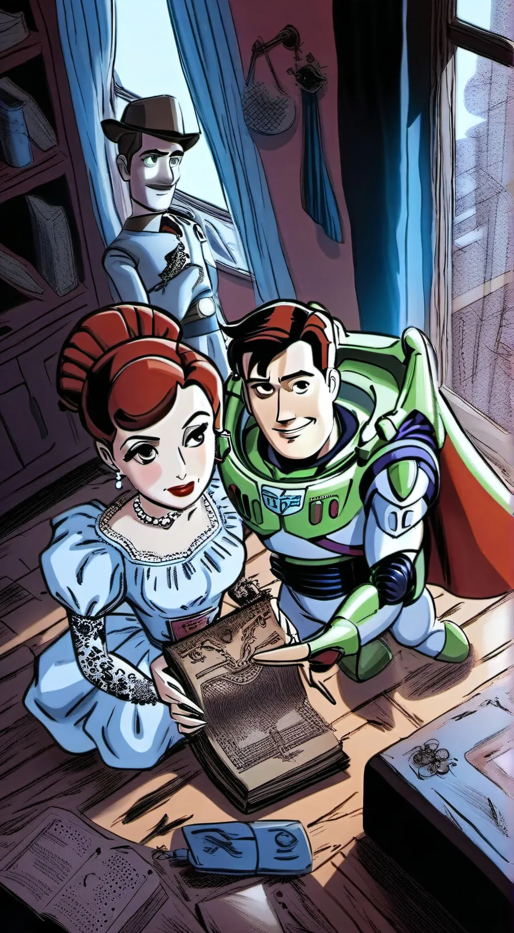 ai character: Toy story 11 background