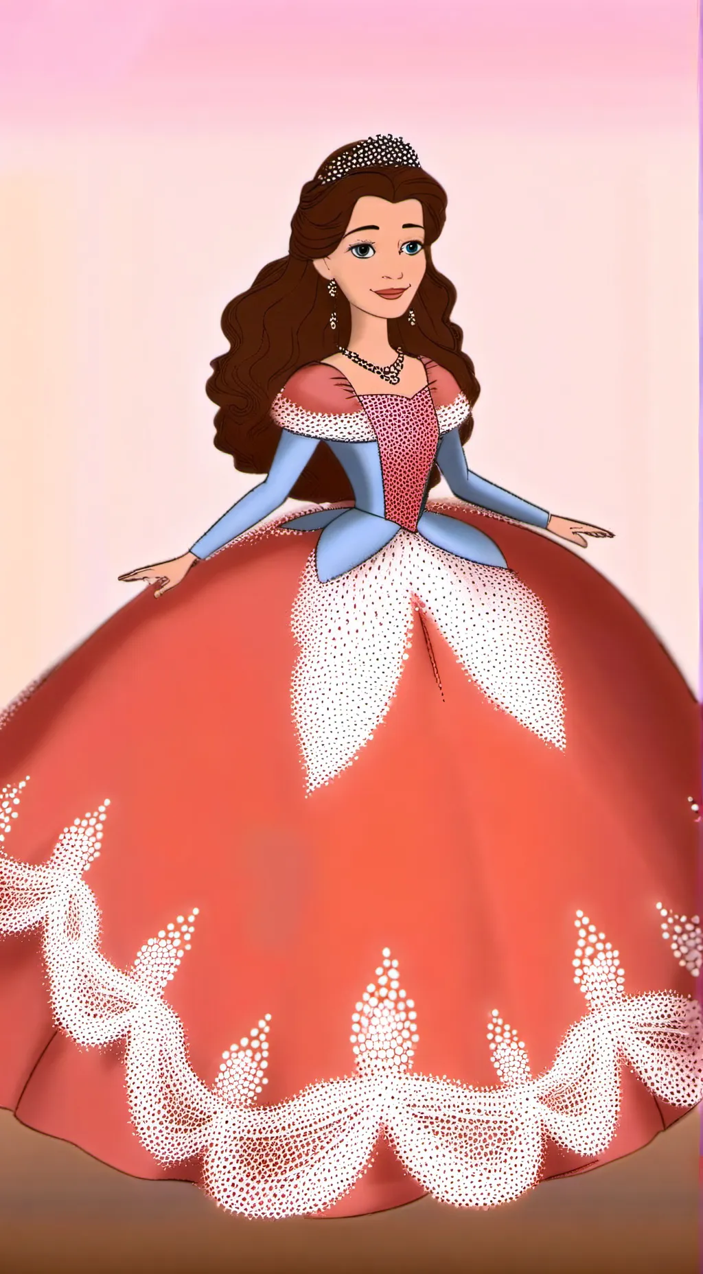 ai character: Queen Miranda  background