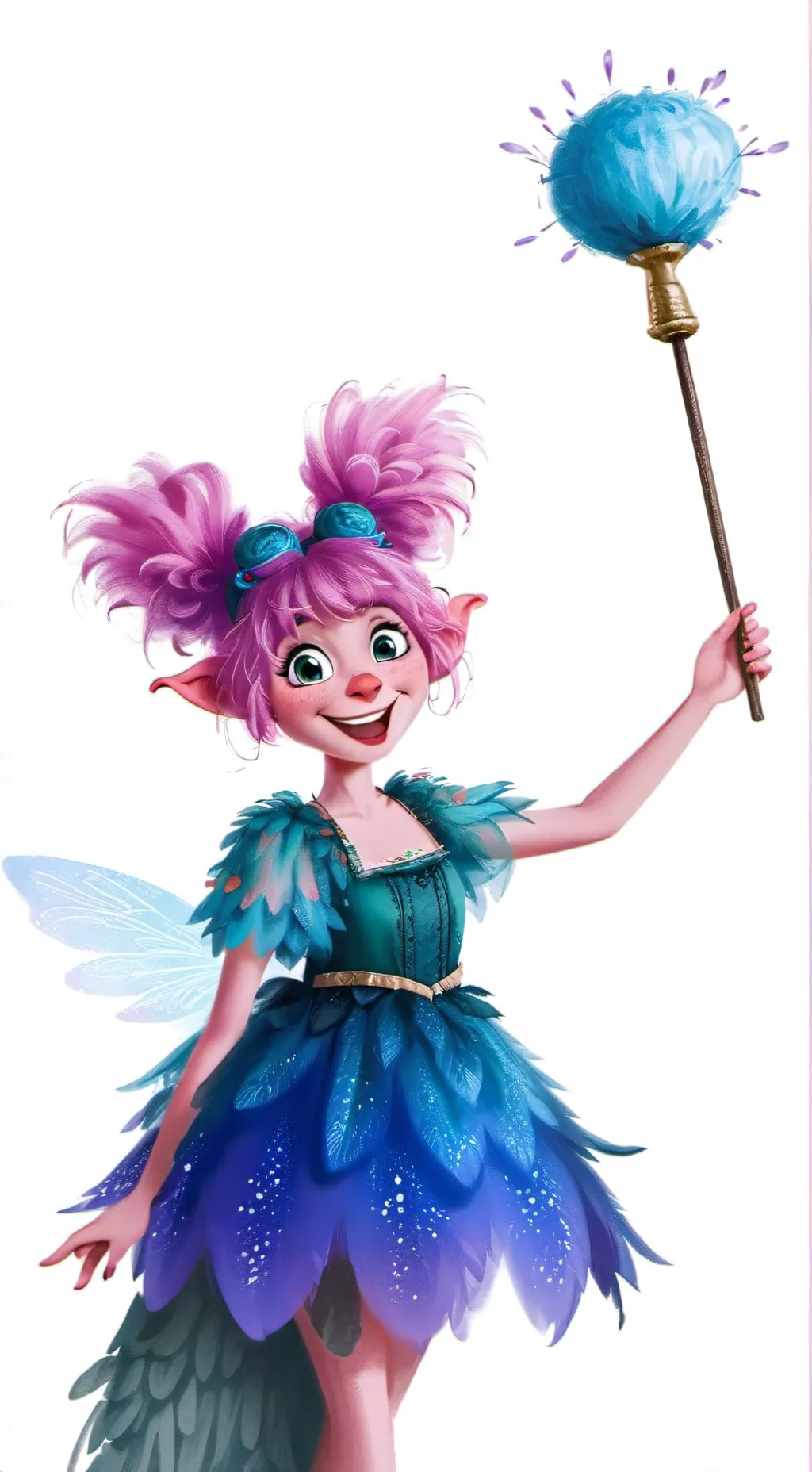 ai character: Abby Cadabby  background