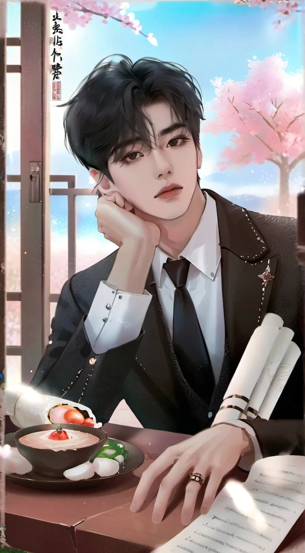 ai character: 🤞🤞 background