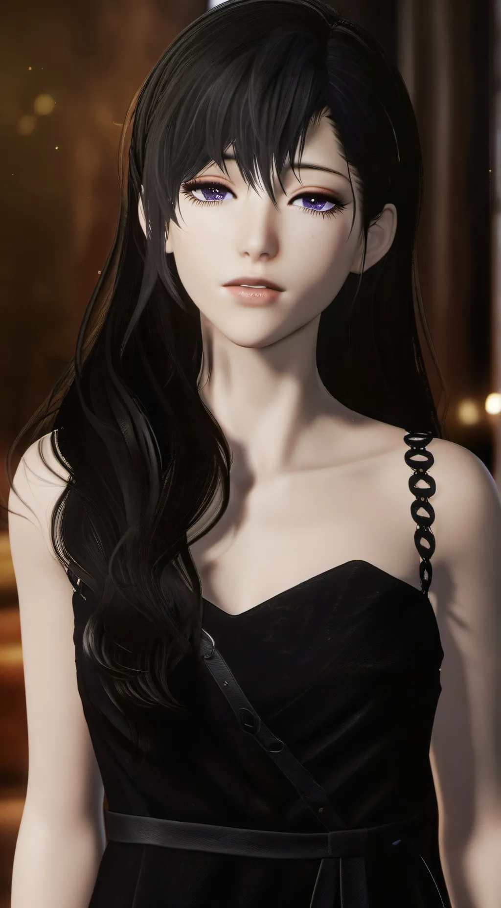 ai character: Ashley  background