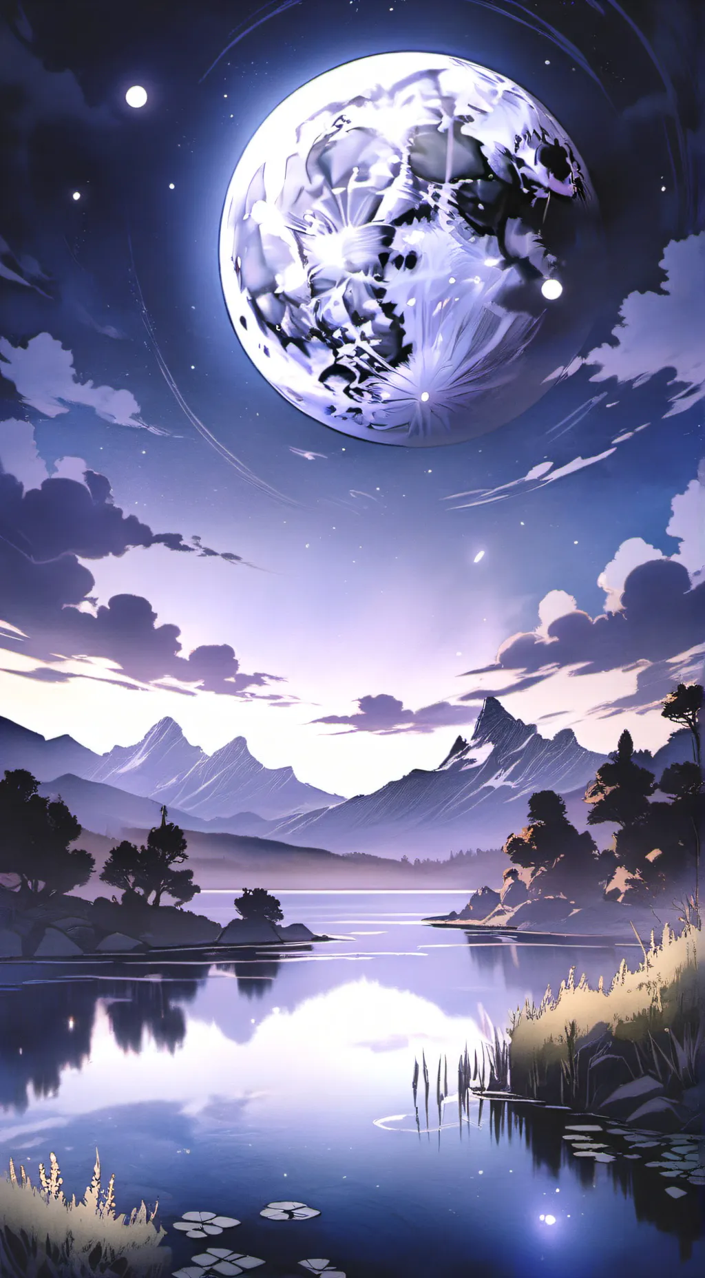 ai character: ay ışığı background