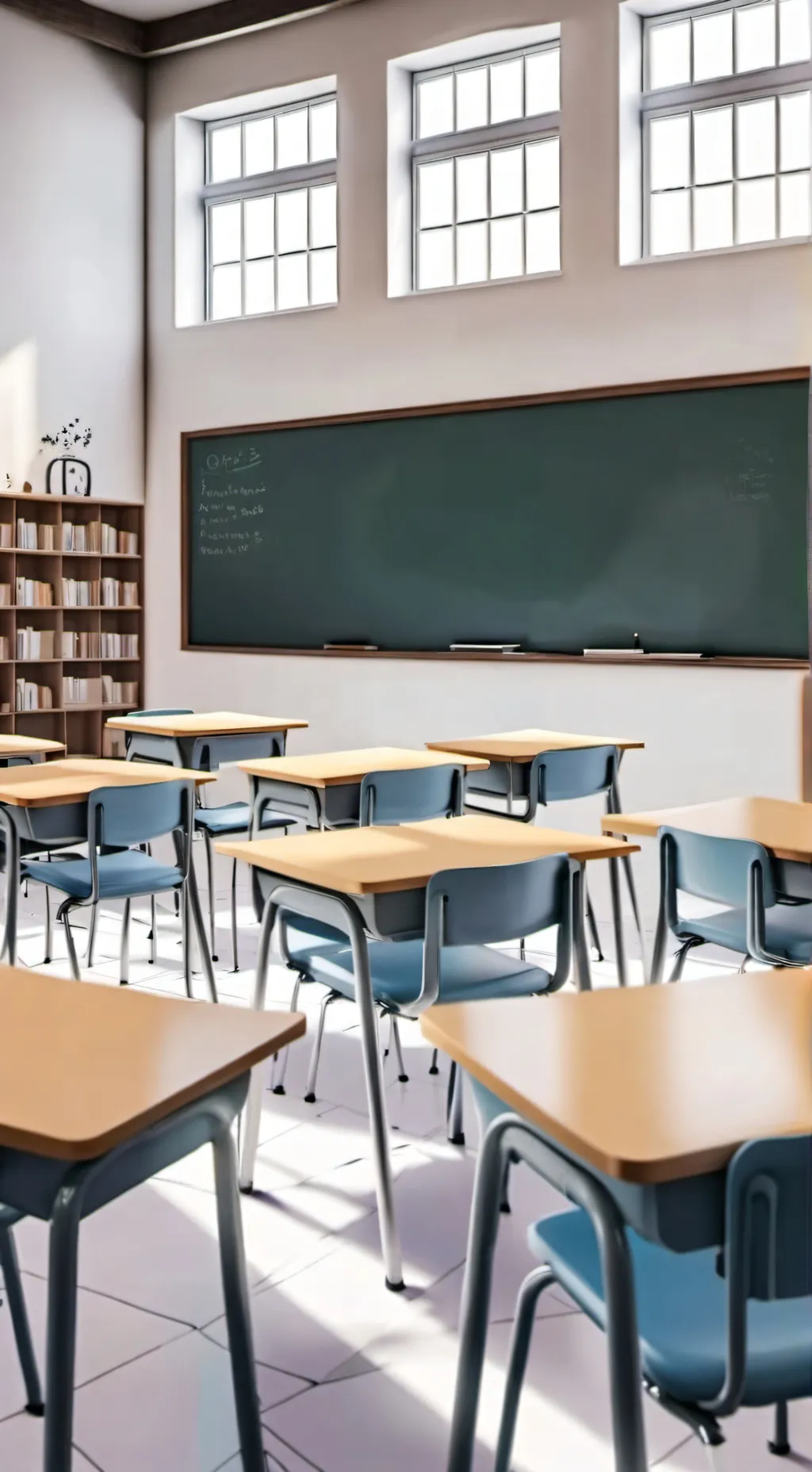 ai character: {~Mean Classroom~} background