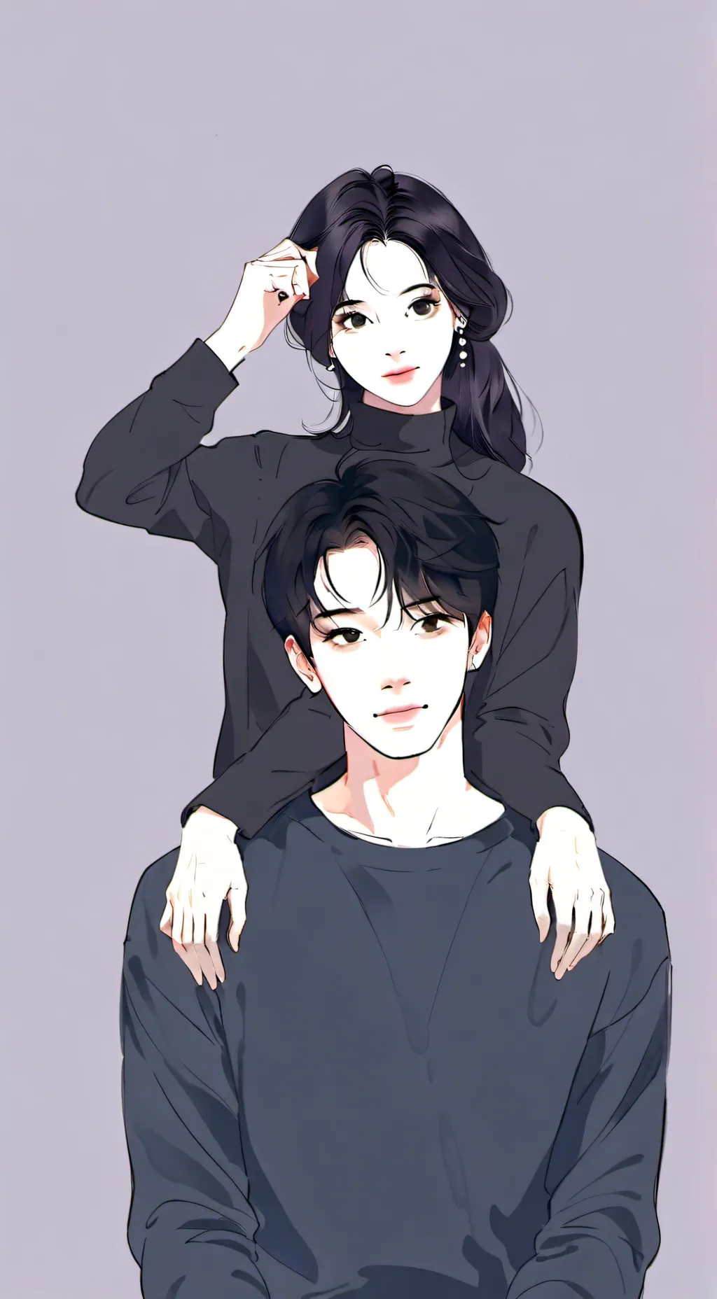 ai character: Мама папа  background