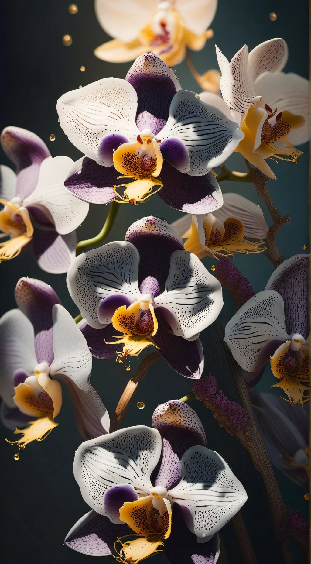 ai character: purple x brown  background