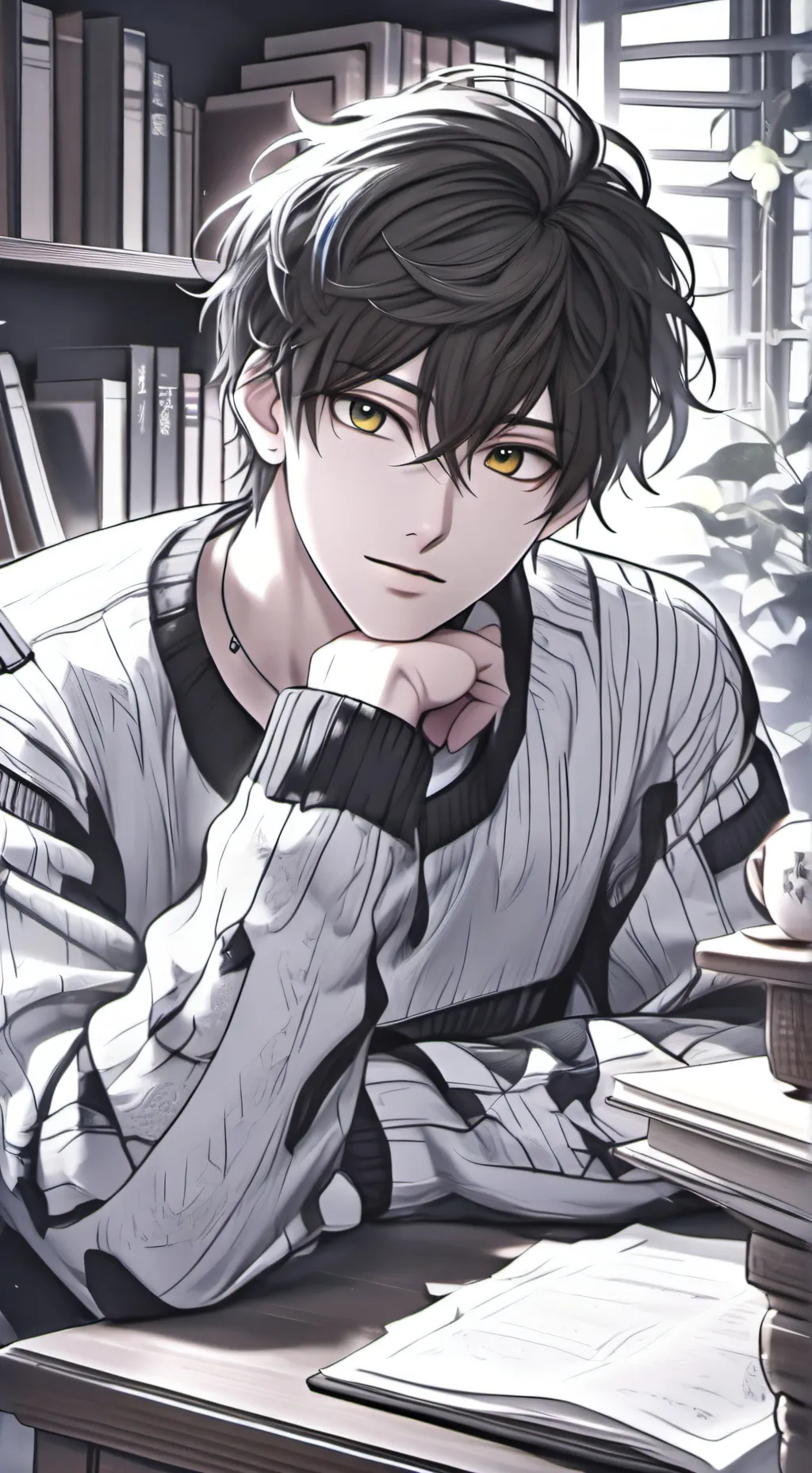 ai character: levi background