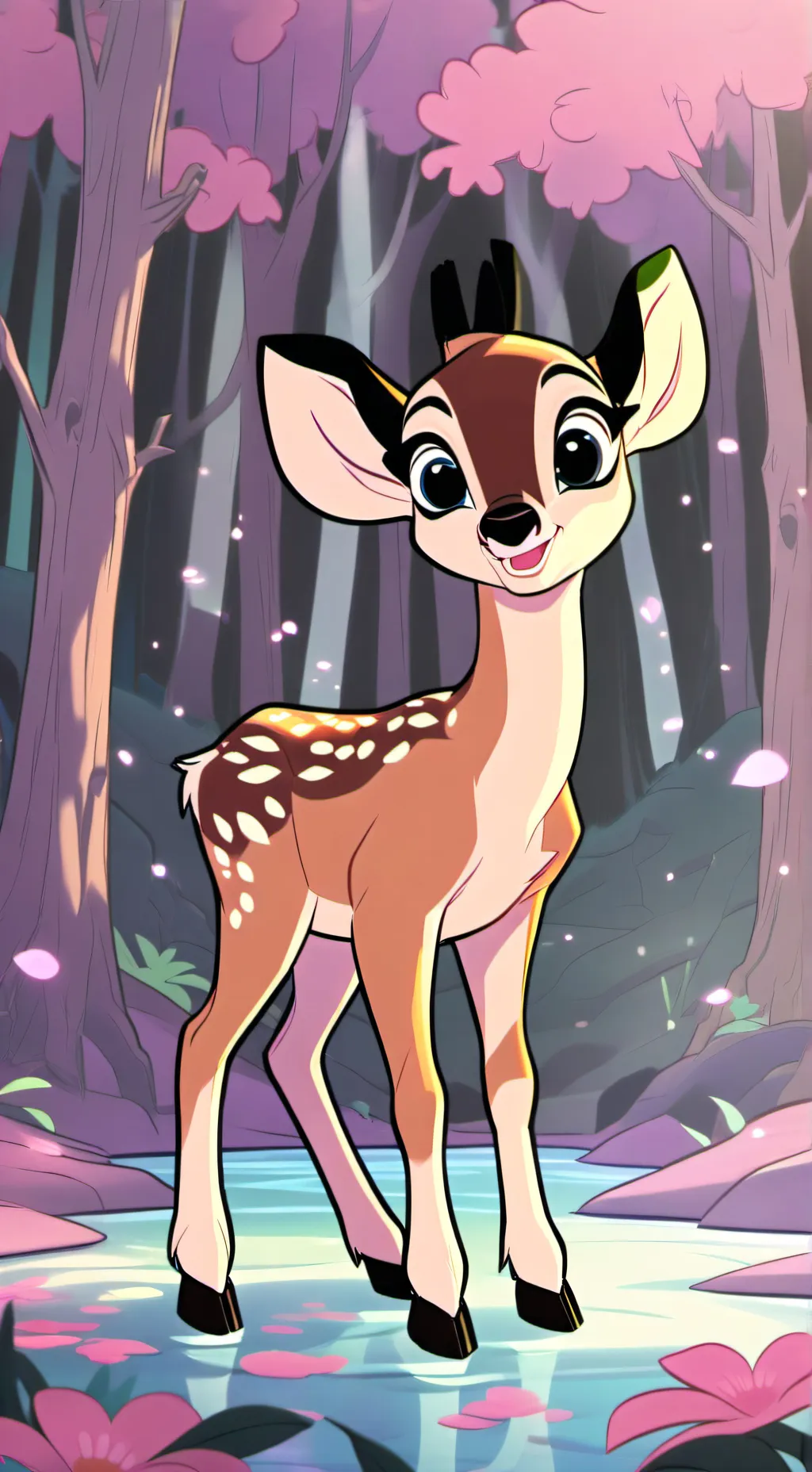 ai character: Bambi background
