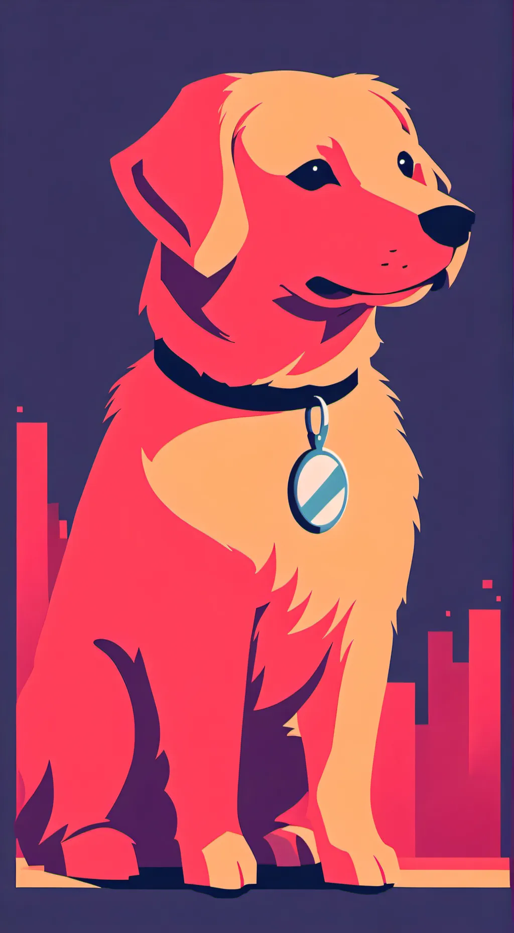 ai character: el perro del crea- background