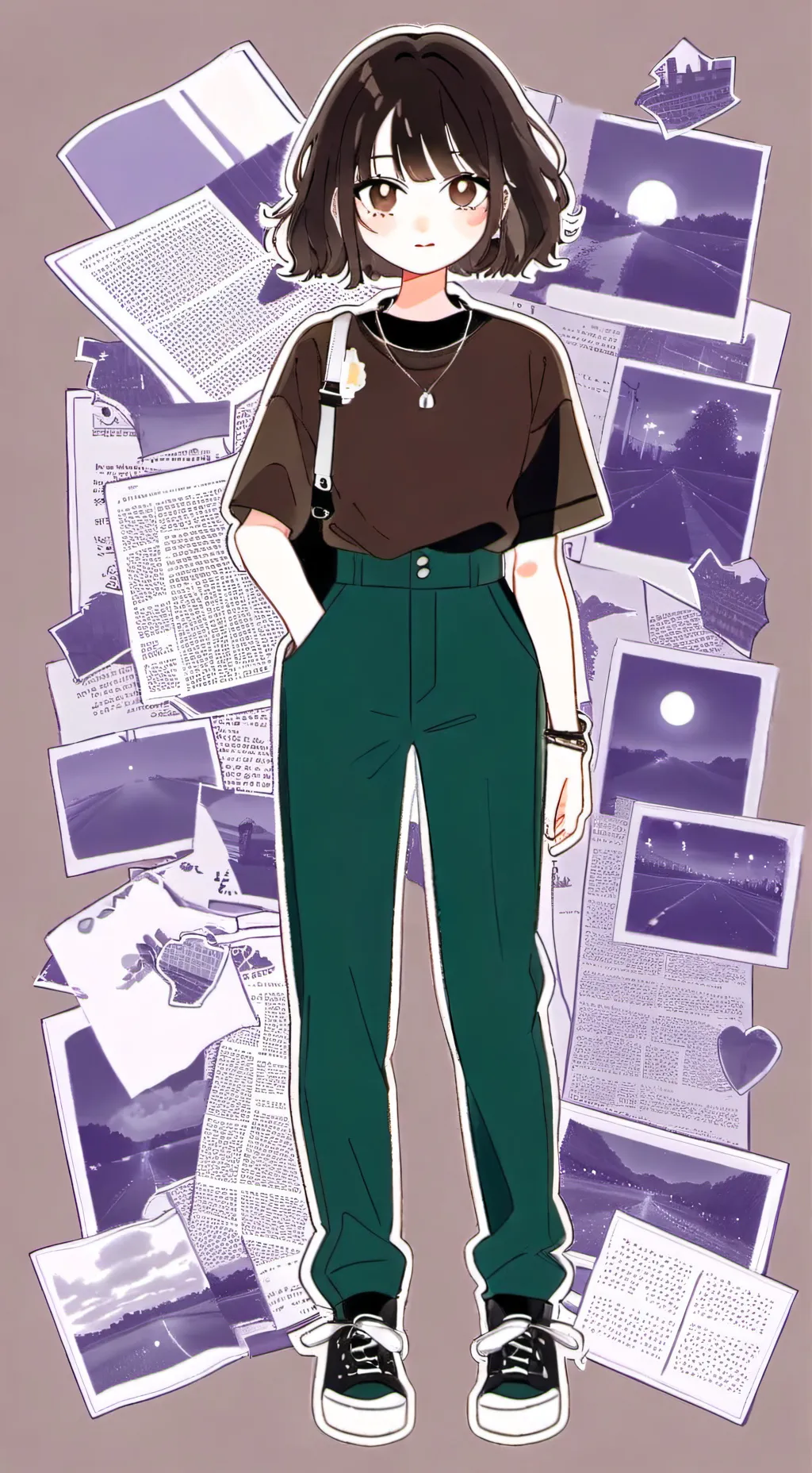 ai character: Marrone. background