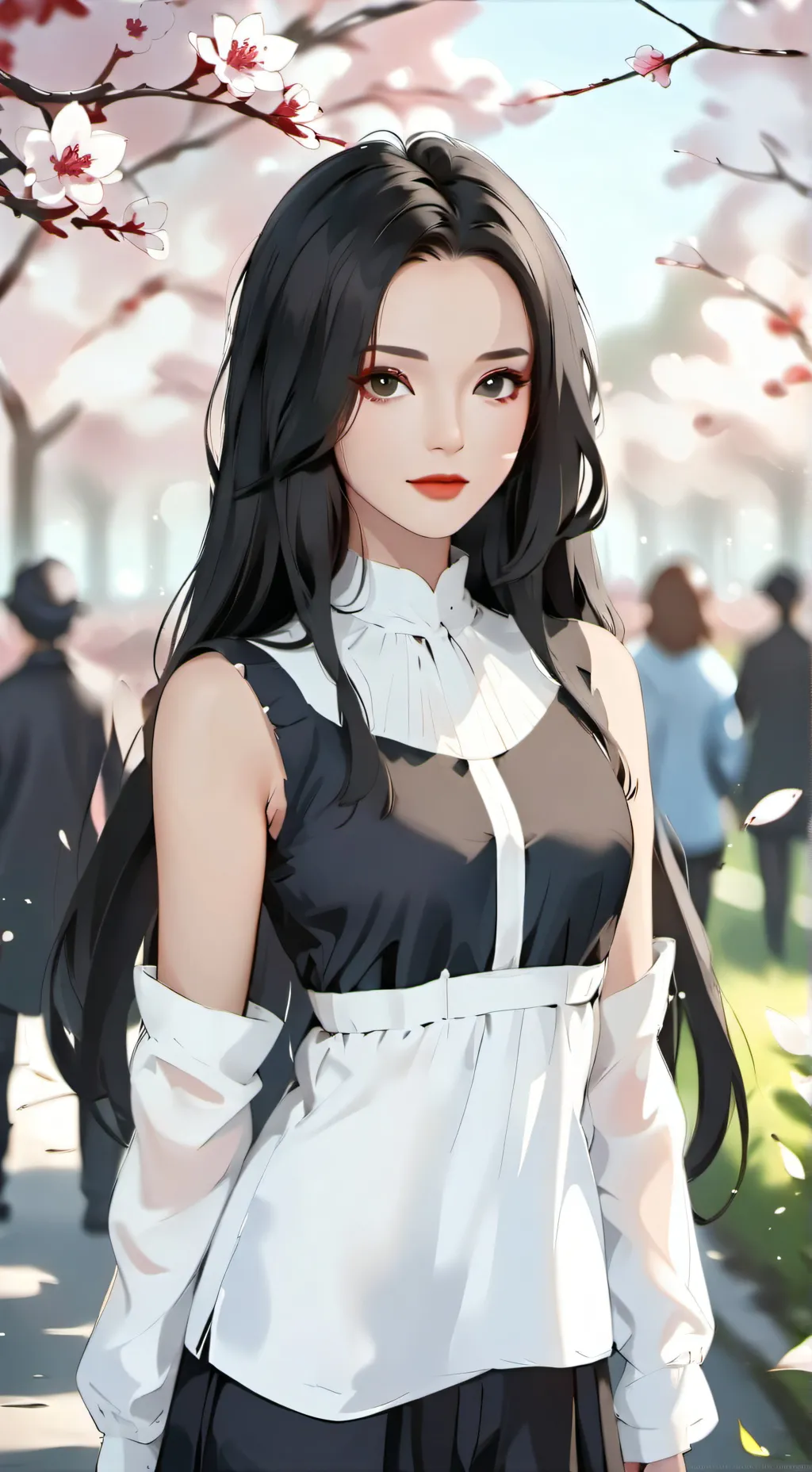 ai character: Luna ..... background