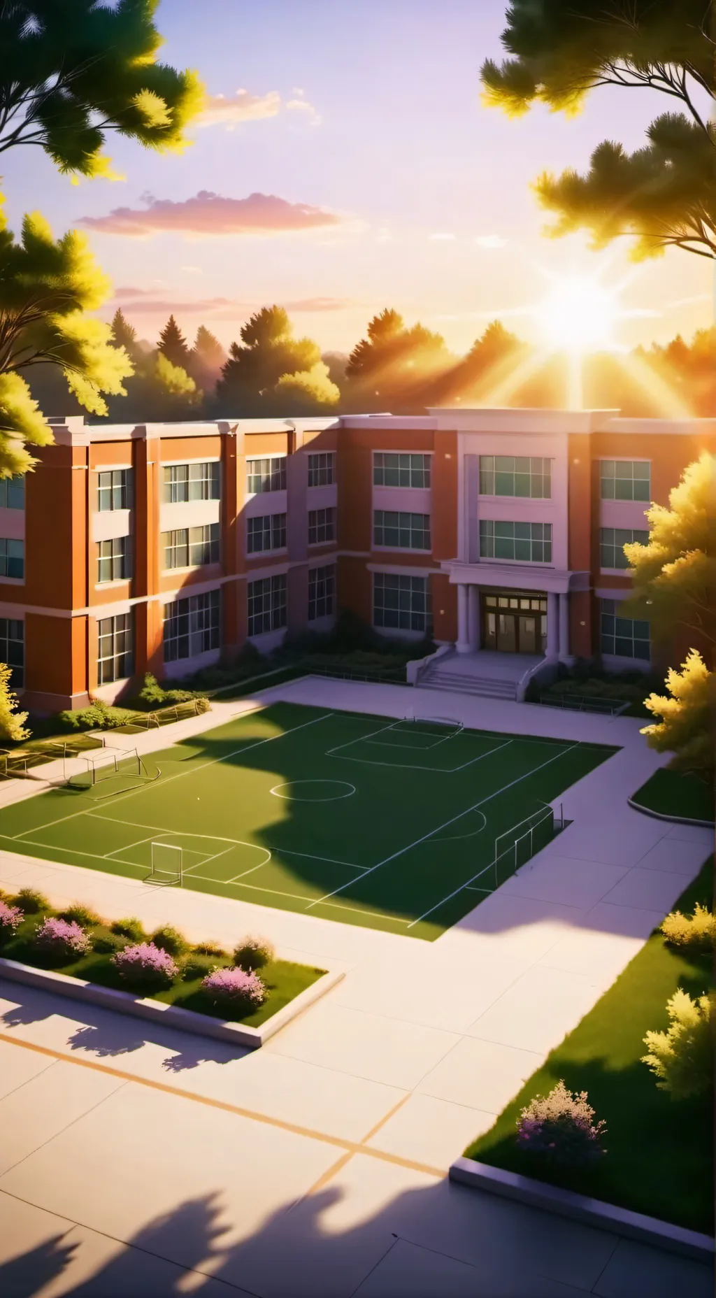 ai character: keko high school🏫 background