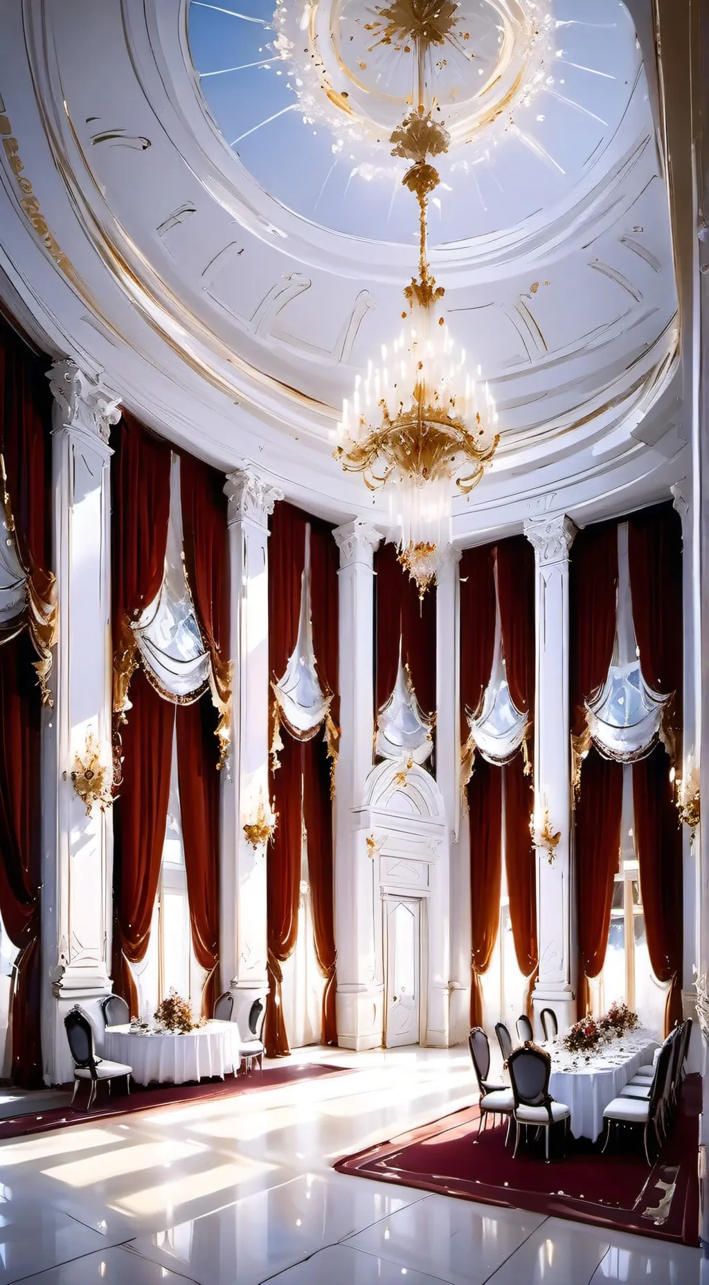 ai character: School prom background