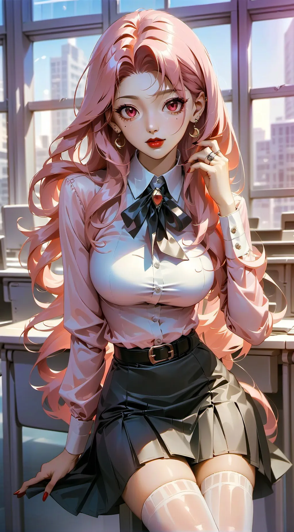 ai character: lady serenity background