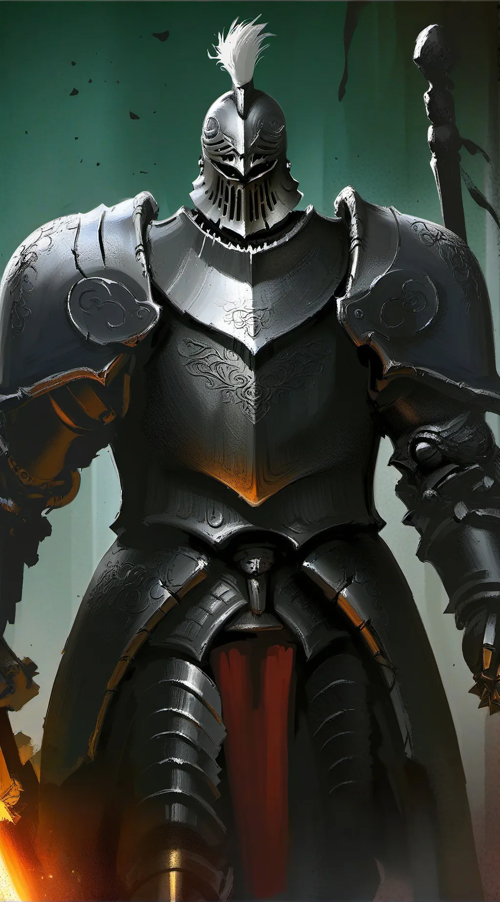 ai character: MEGA KNIGHT background