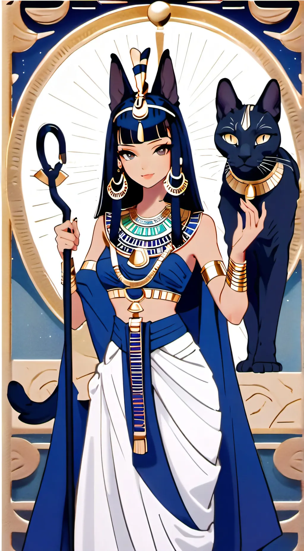 ai character: Ankha  background