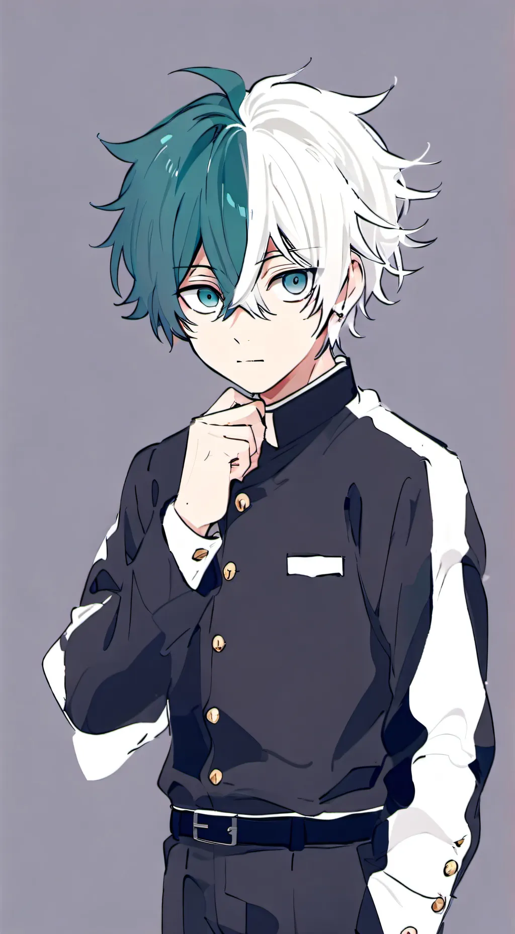 ai character: deku × shoto background