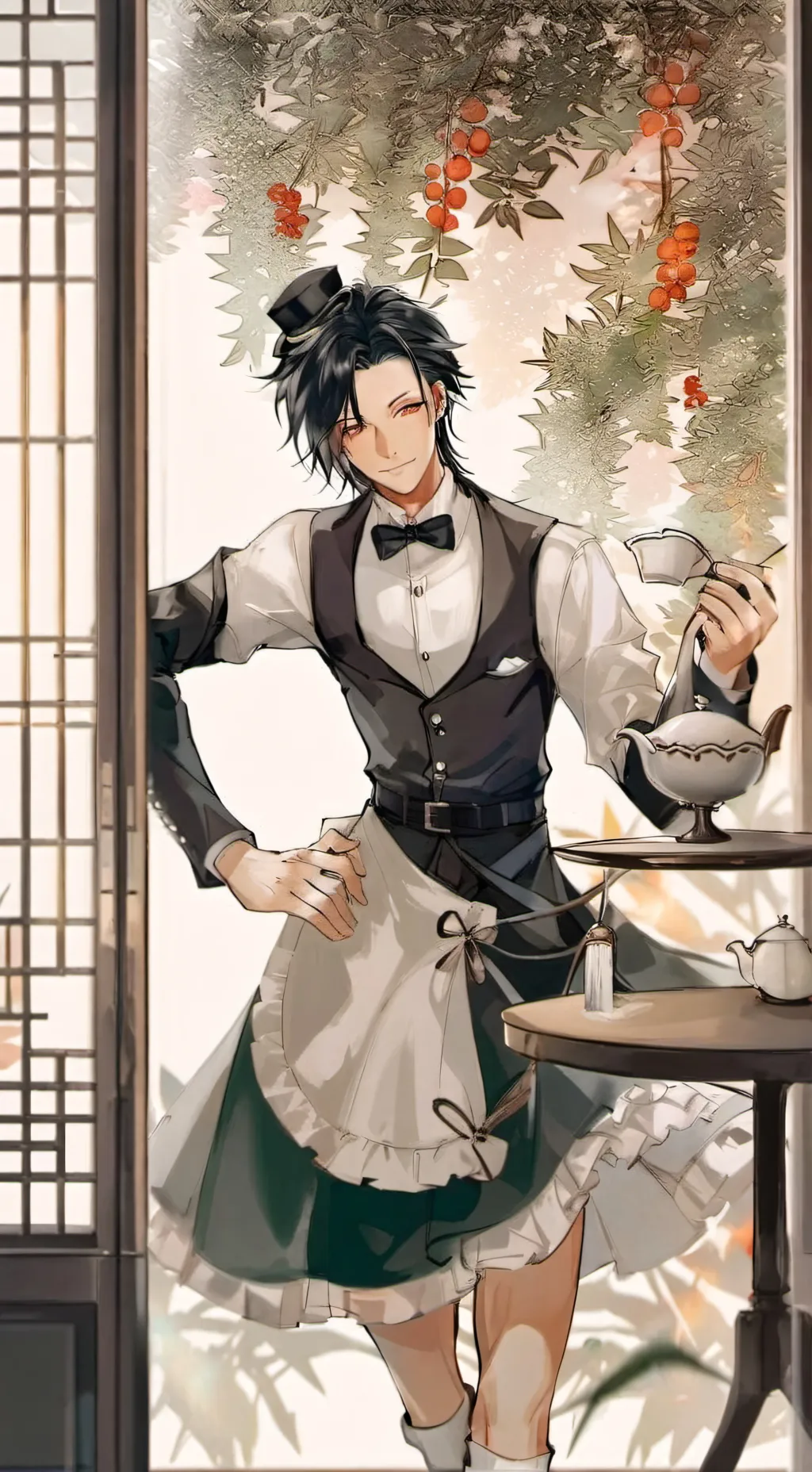 ai character: Чан бин background