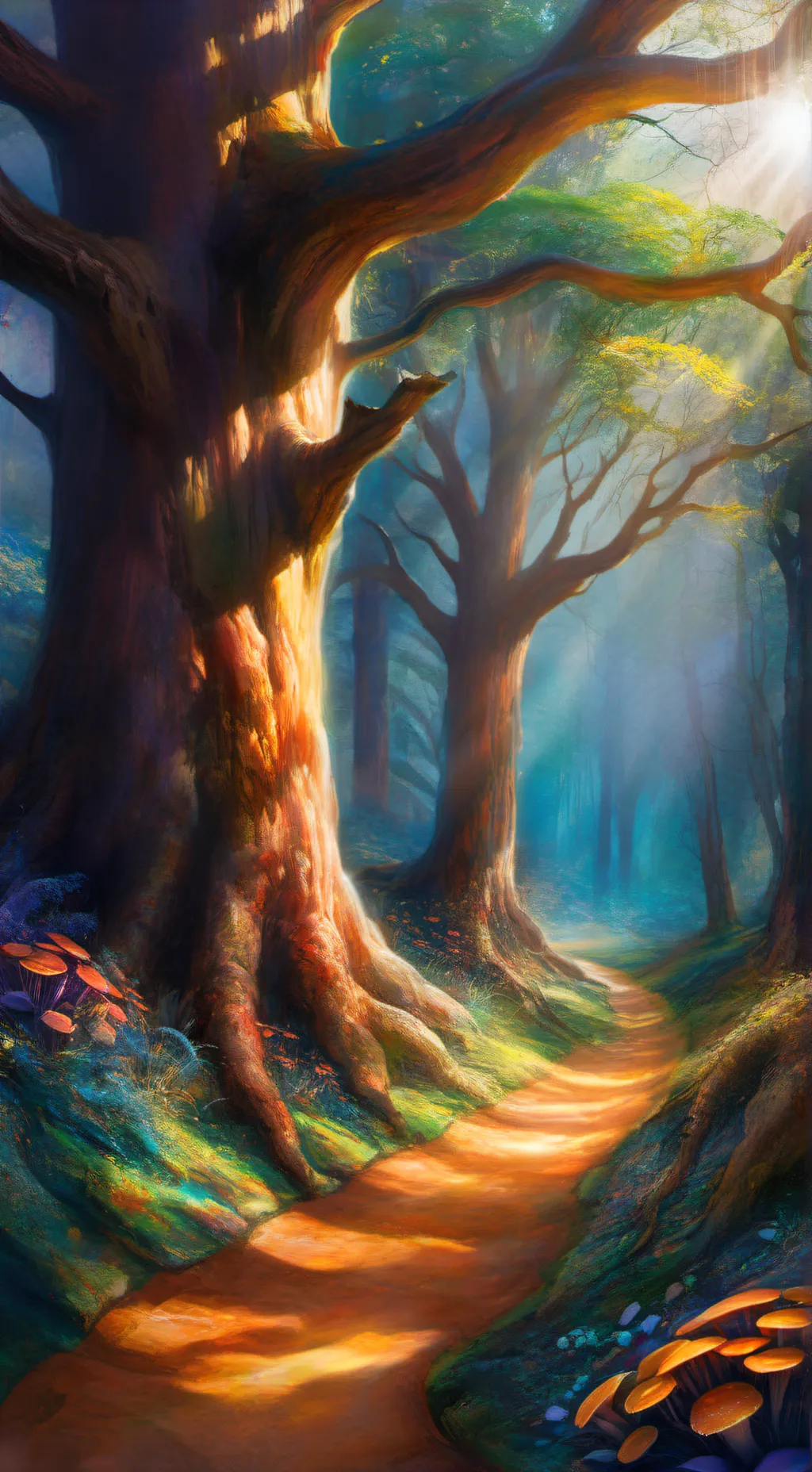 ai character: The Forest background