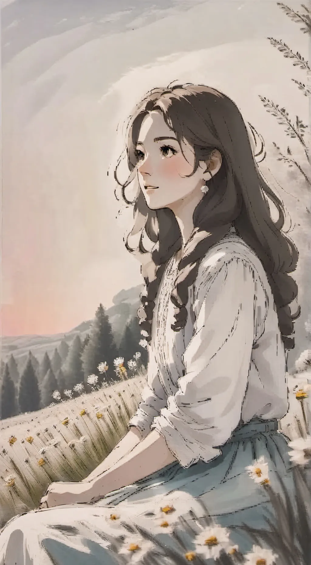 ai character: hashiras beach background