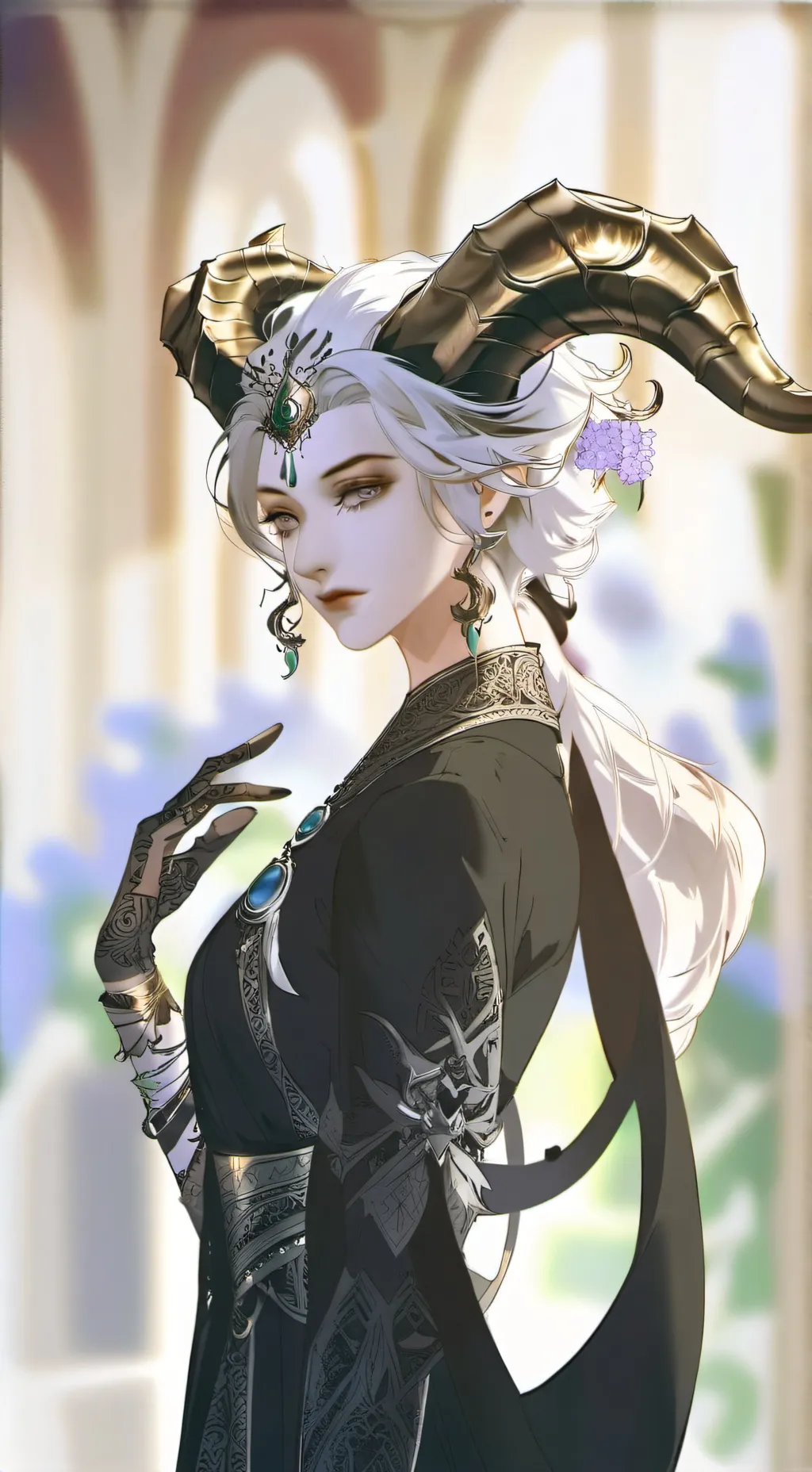 ai character: rainha demonio background