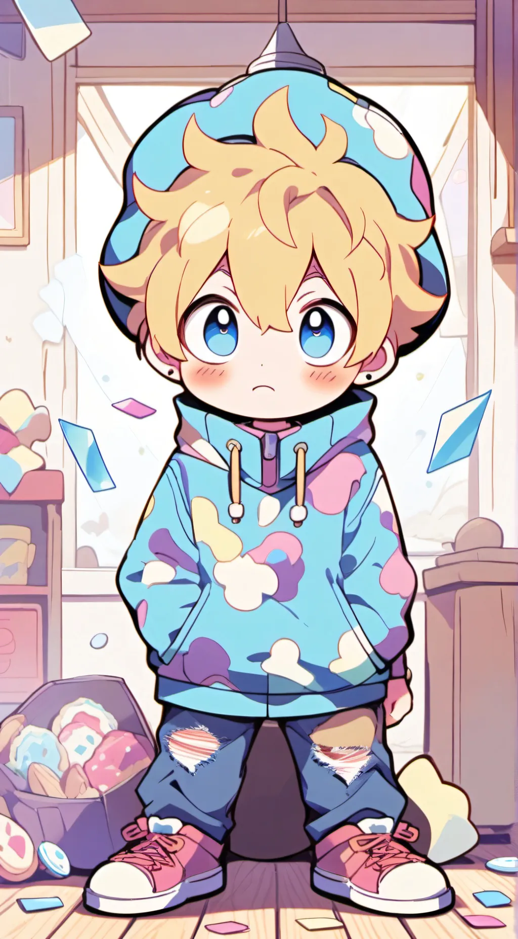 ai character: Dandy? background