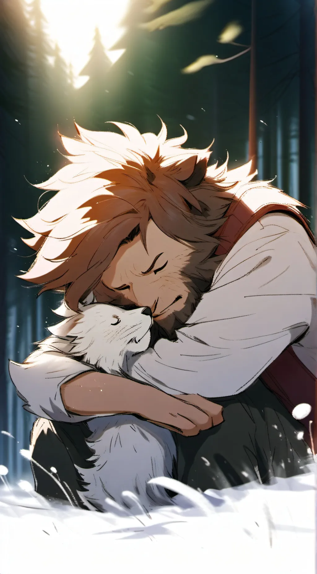 ai character: Pawbert X Gary background