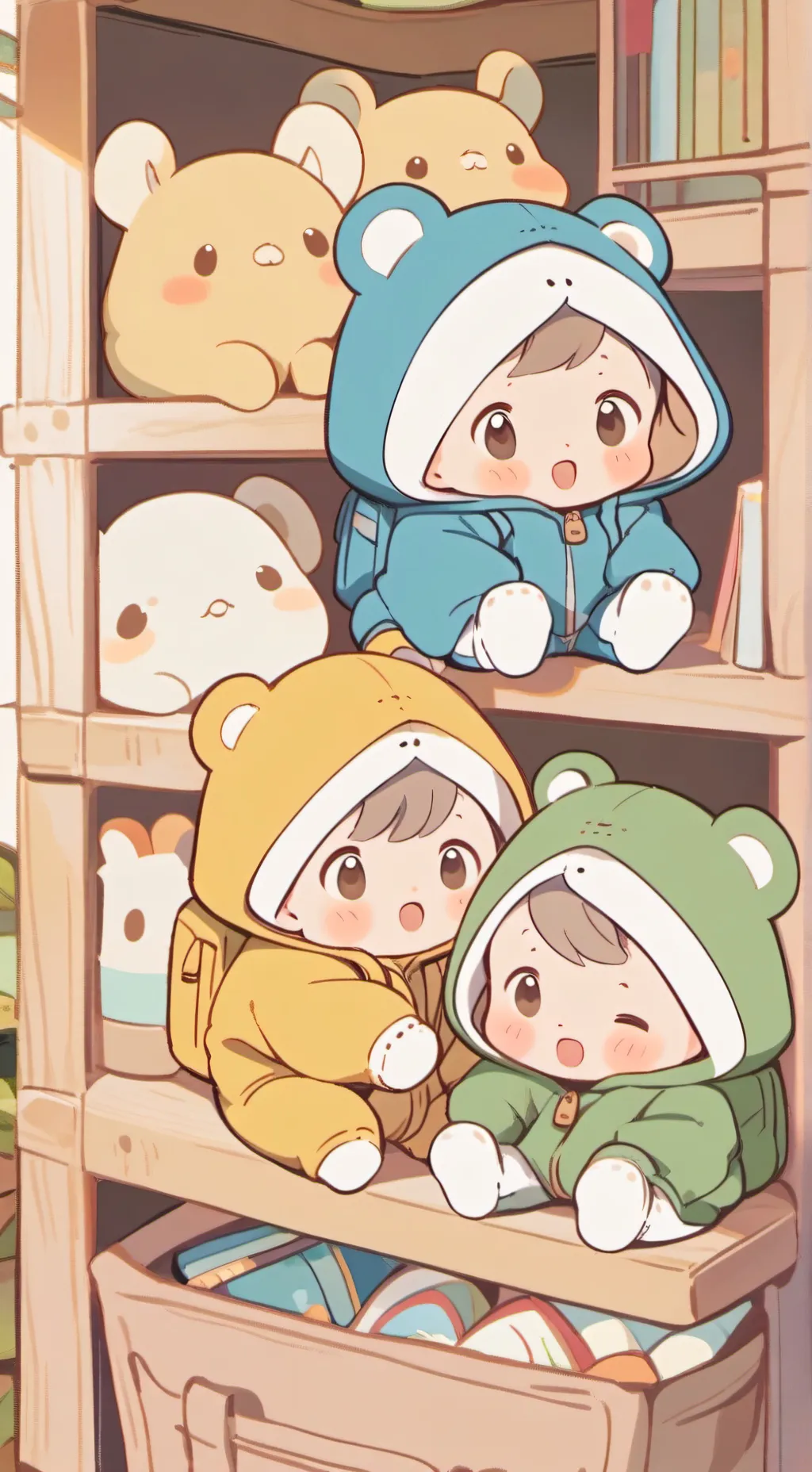 ai character: backpack babys background