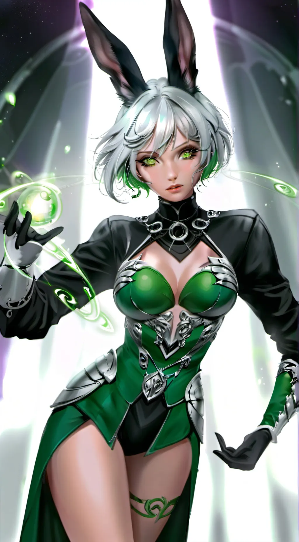 ai character: BunnyGum Queen background