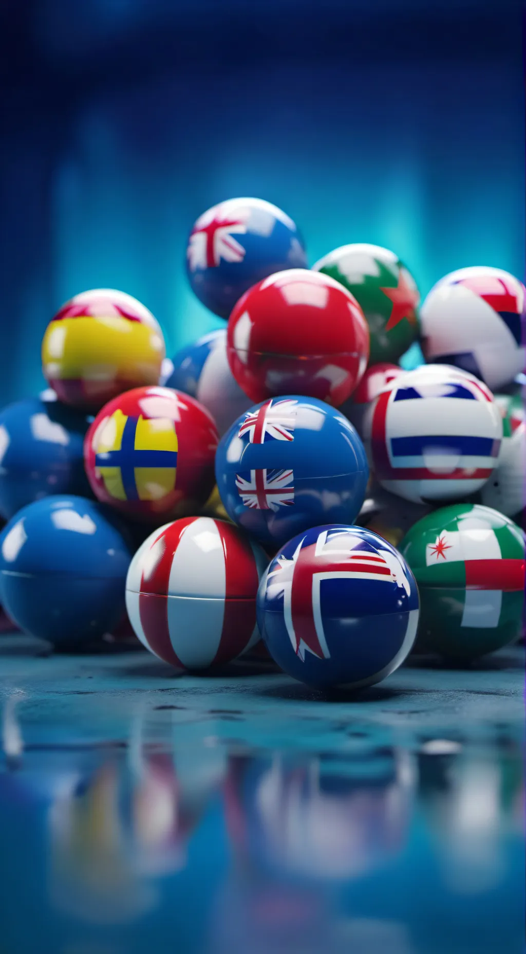 ai character: Countryballs background