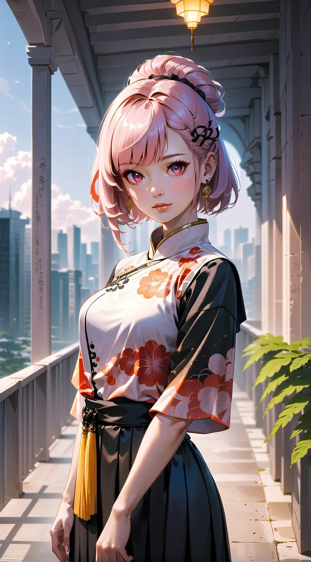 ai character: Ari✨🎆 background