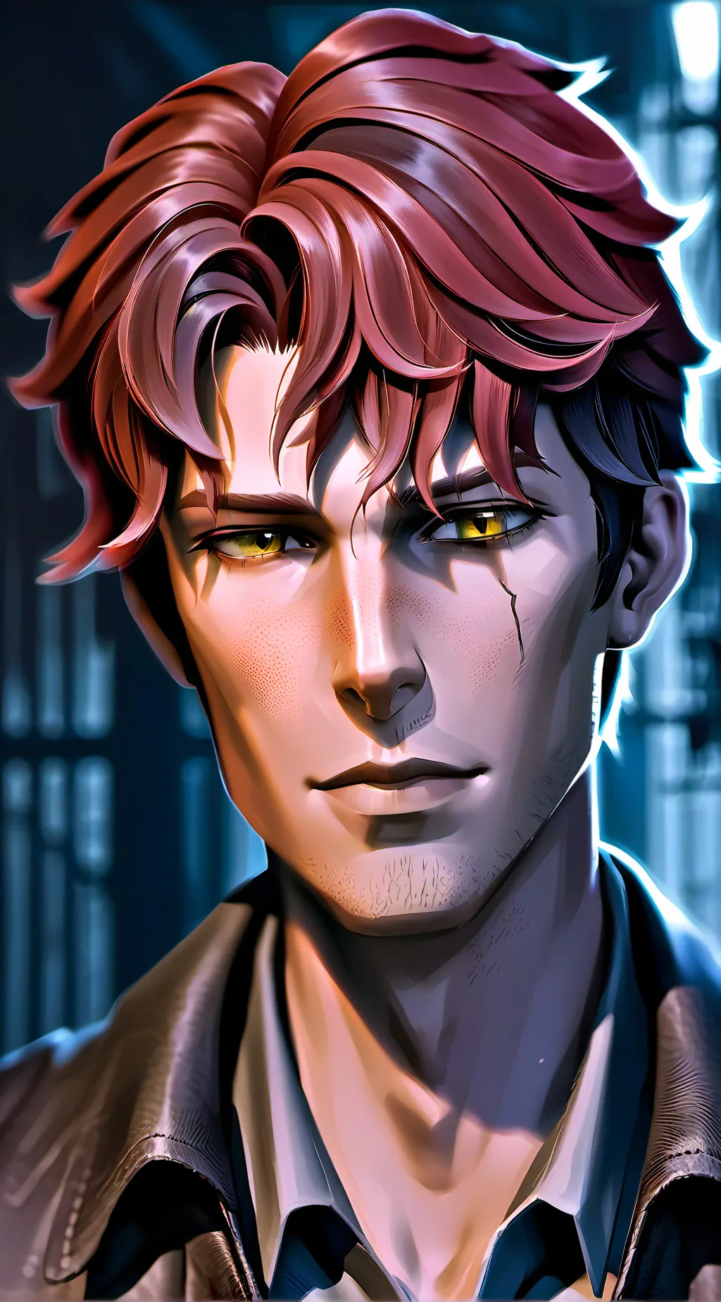 ai character: the upside down background