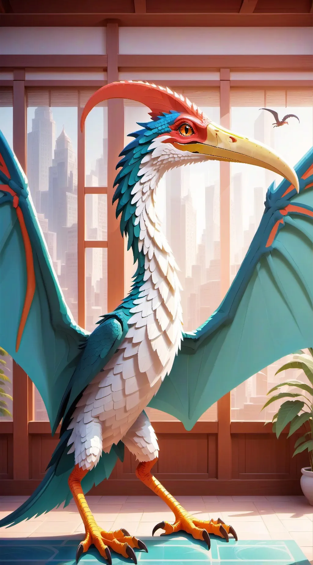 ai character: quetzalcoatlus background