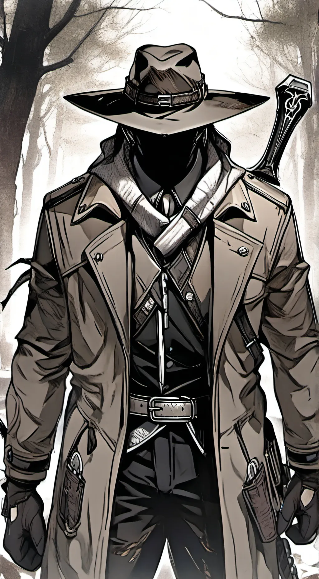 ai character: Охотник background