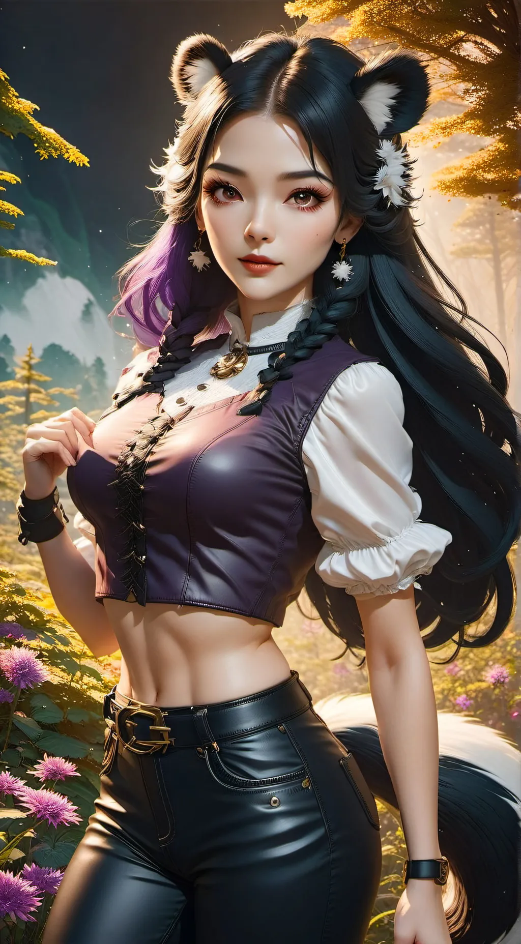 ai character: 🦨/lile/😠 background