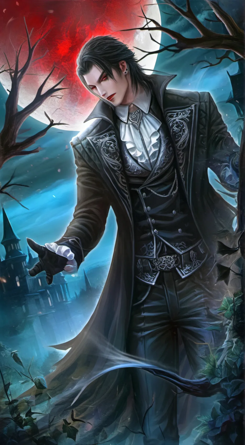 ai character: Sebastian  background