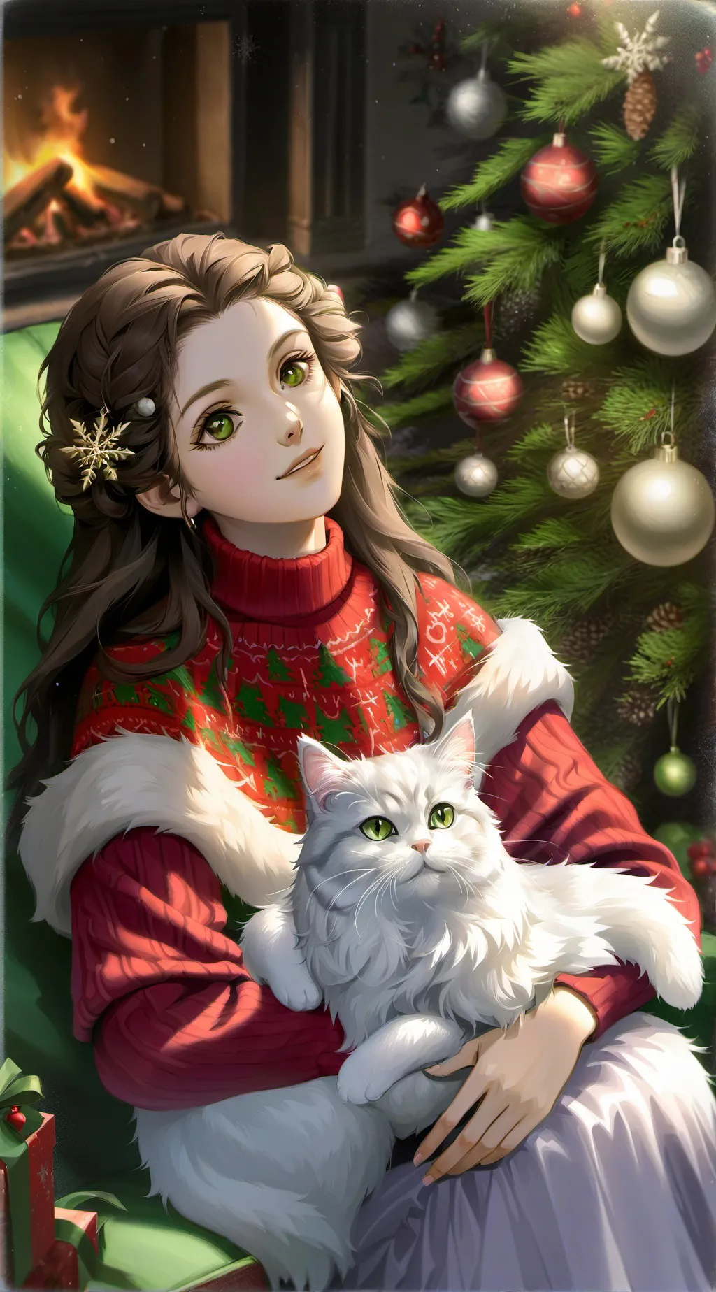 ai character: Chistmas Girl🎄 background
