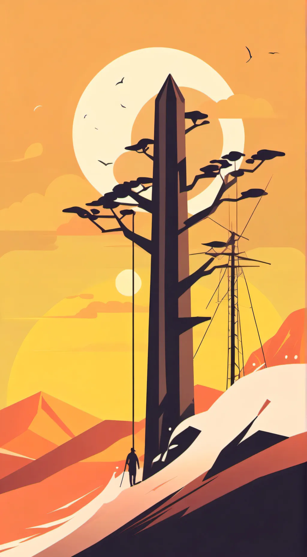 ai character: caca en el bosque background