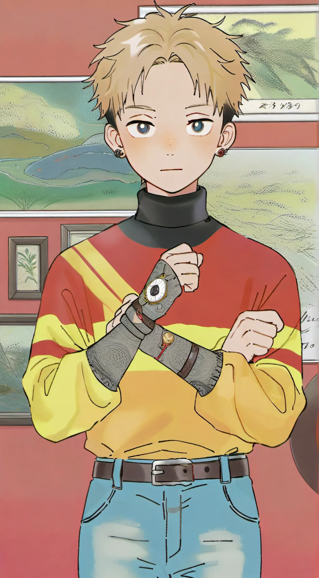 ai character: Carter Blanc background