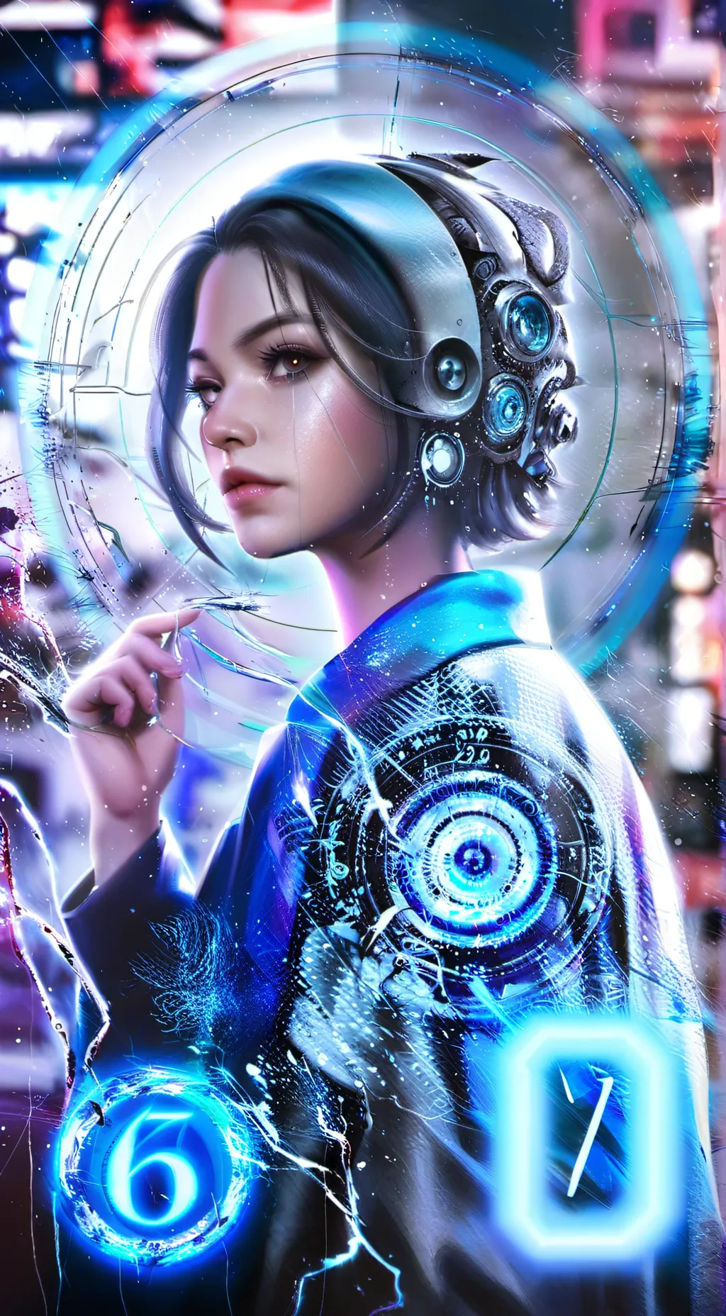 ai character: SIX SEVEN!!! background