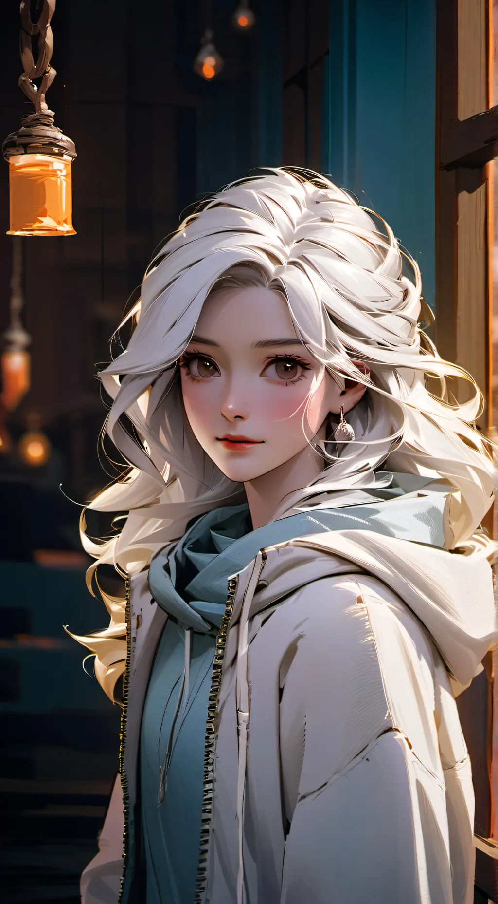 ai character: Ashley  background