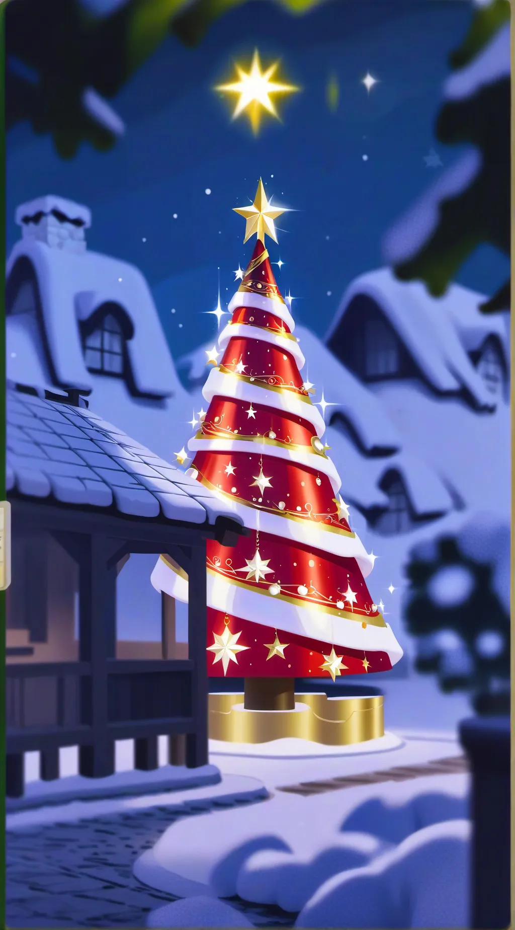 ai character: family Christmas background