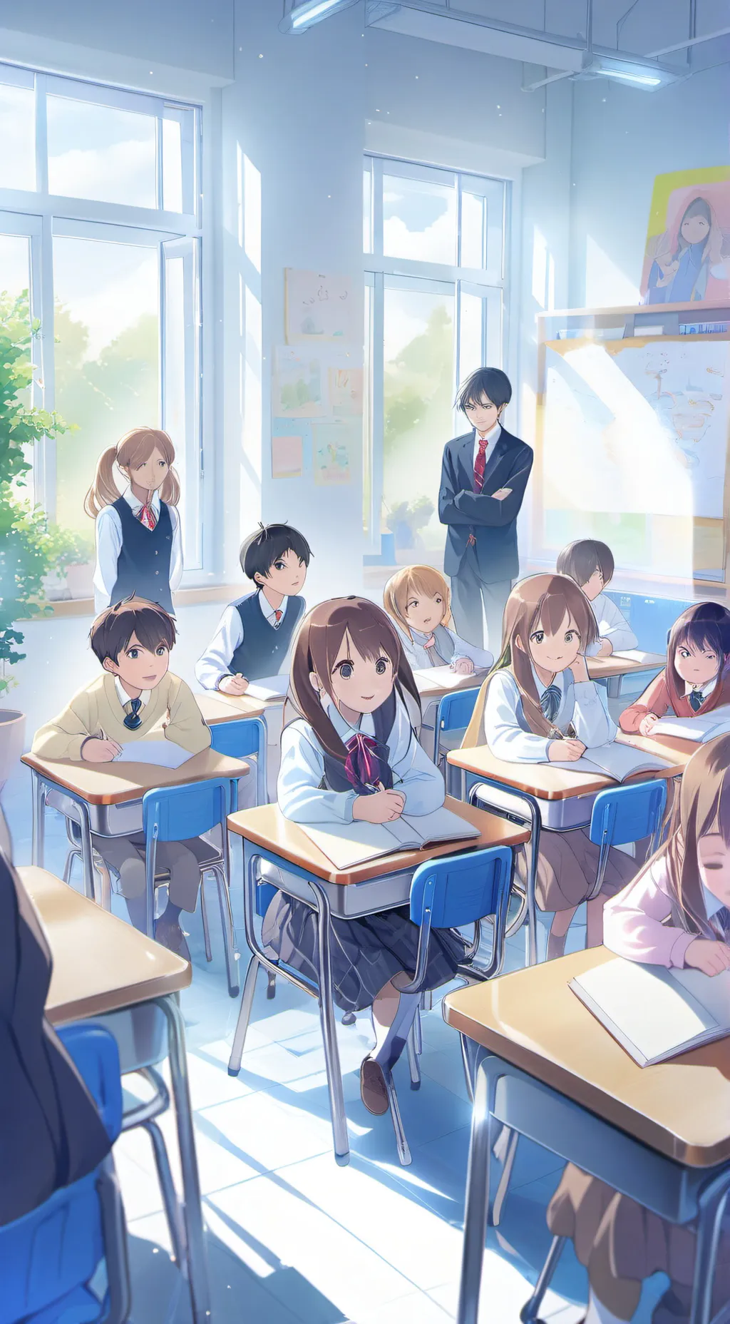 ai character: supernaturalSchool background