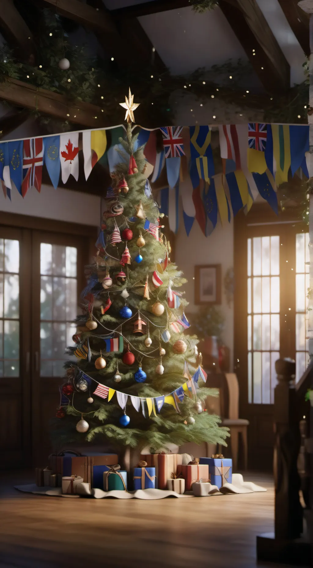 ai character: 🎄 CHristmas 🛷 background