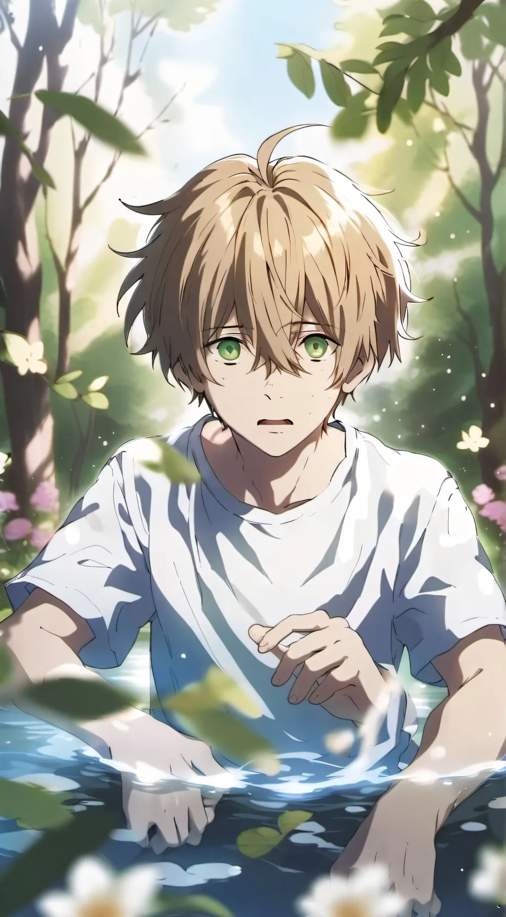 ai character: Drowning boy background