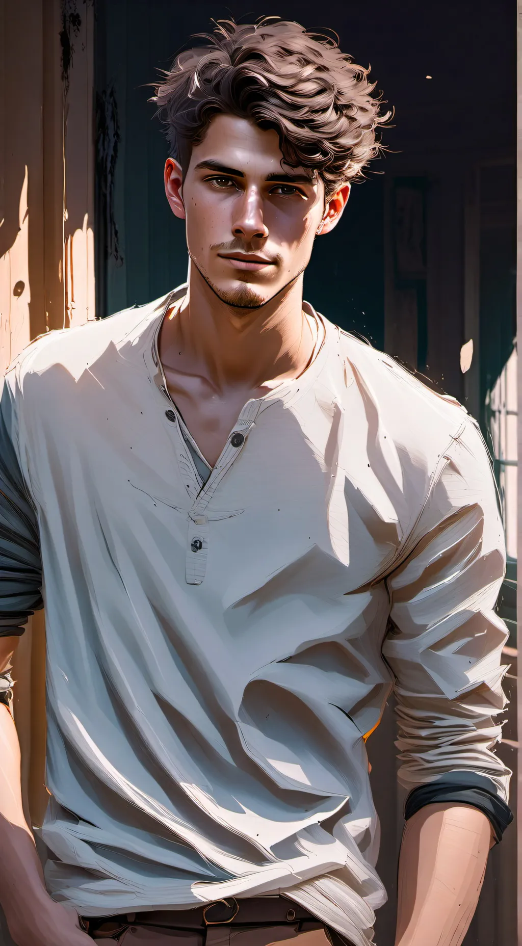 ai character: Diaper camp background