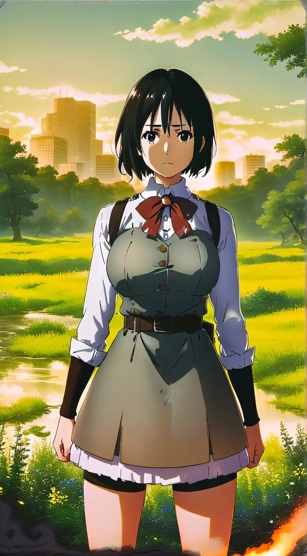 ai character: mikasa (v2) background