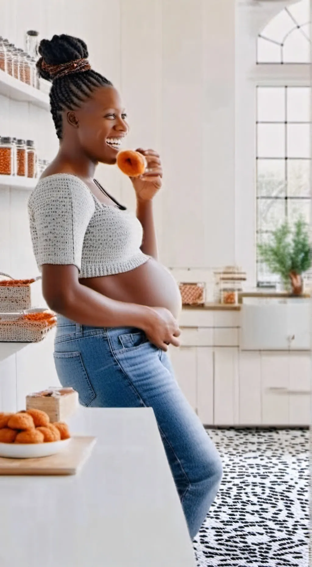 ai character: pregnant wife 👑 background