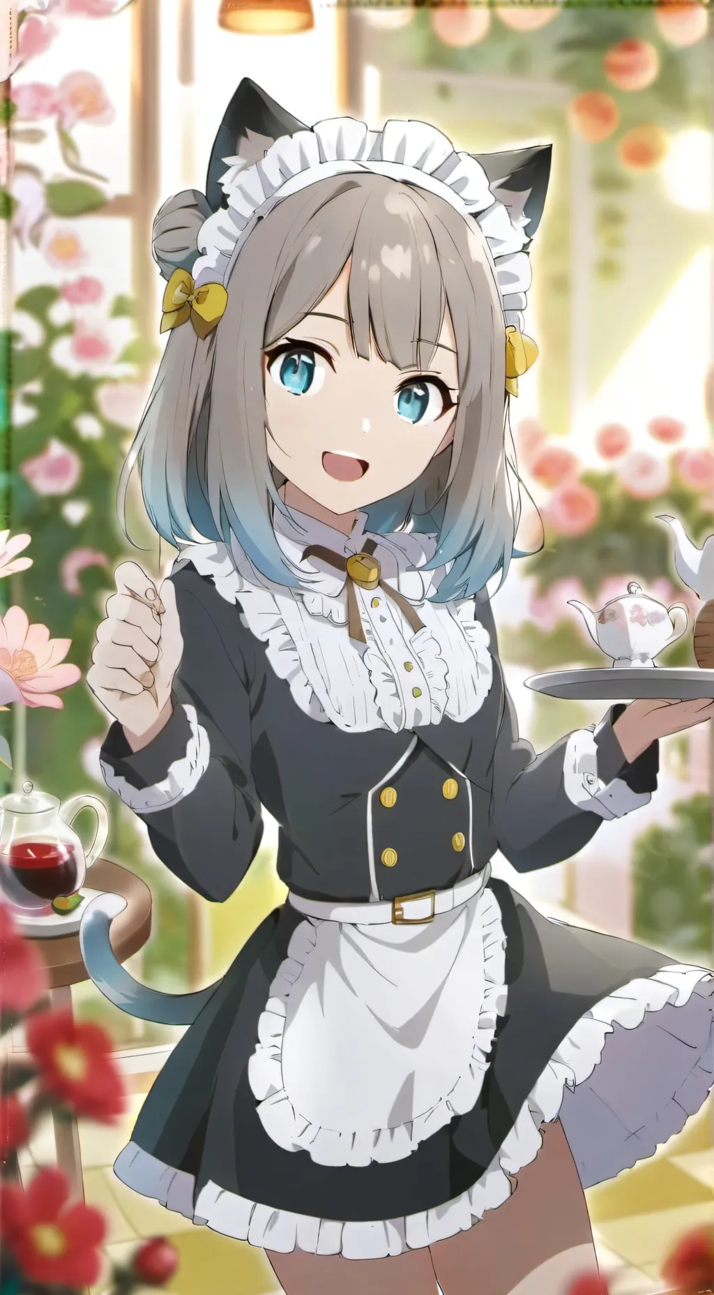 ai character: NEKO GIRL background